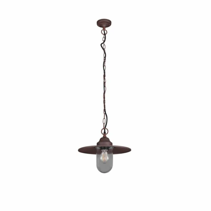 Lampes Vintages & Rétros-Luminaires Trio Suspension Trio Brenta Rouille, 1 lumière