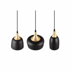 Luminaires Trio Suspension Trio Chiraz Noir, 3 lumières* Suspensions