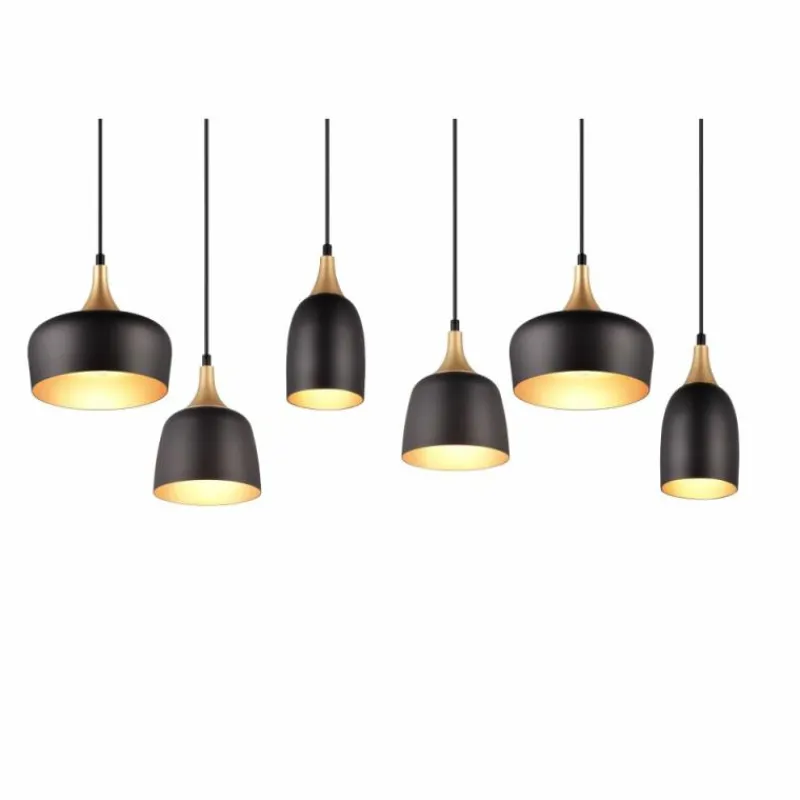Luminaires Trio Suspension Trio Chiraz Noir, 6 lumières* Suspensions