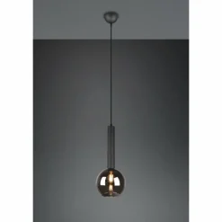 Luminaires Trio Suspension Trio Clayton Noir, 1 lumière* Suspensions