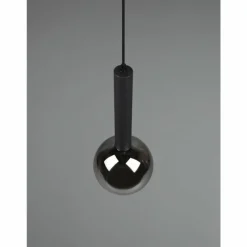 Luminaires Trio Suspension Trio Clayton Noir, 1 lumière* Suspensions