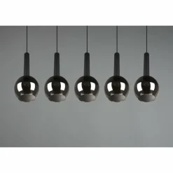 Luminaires Trio Suspension Trio Clayton Noir, 5 lumières* Suspensions