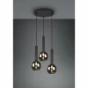 Luminaires Trio Suspension Trio Clayton Noir, 3 lumières* Suspensions