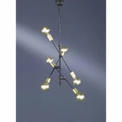 Luminaires Trio Suspension Trio CROSS Noir, 6 lumières* Suspensions
