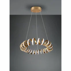 Lampes Dorées-Luminaires Trio Suspension Trio Curl LED Or, 1 lumière