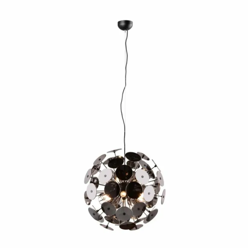 Luminaires Trio Suspension Trio Discalgo Noir, 6 lumières
