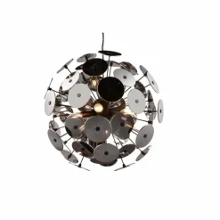 Luminaires Trio Suspension Trio Discalgo Noir, 6 lumières