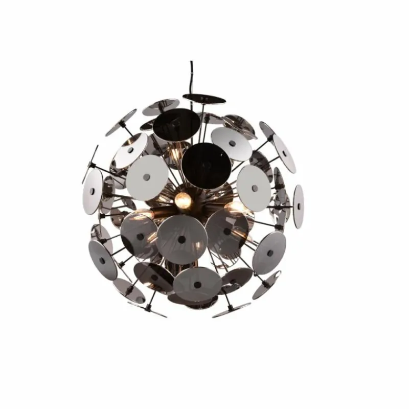 Luminaires Trio Suspension Trio Discalgo Noir, 6 lumières
