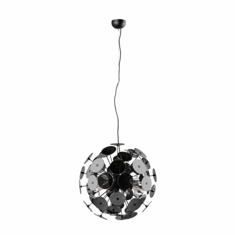 Luminaires Trio Suspension Trio Discalgo Noir, 6 lumières