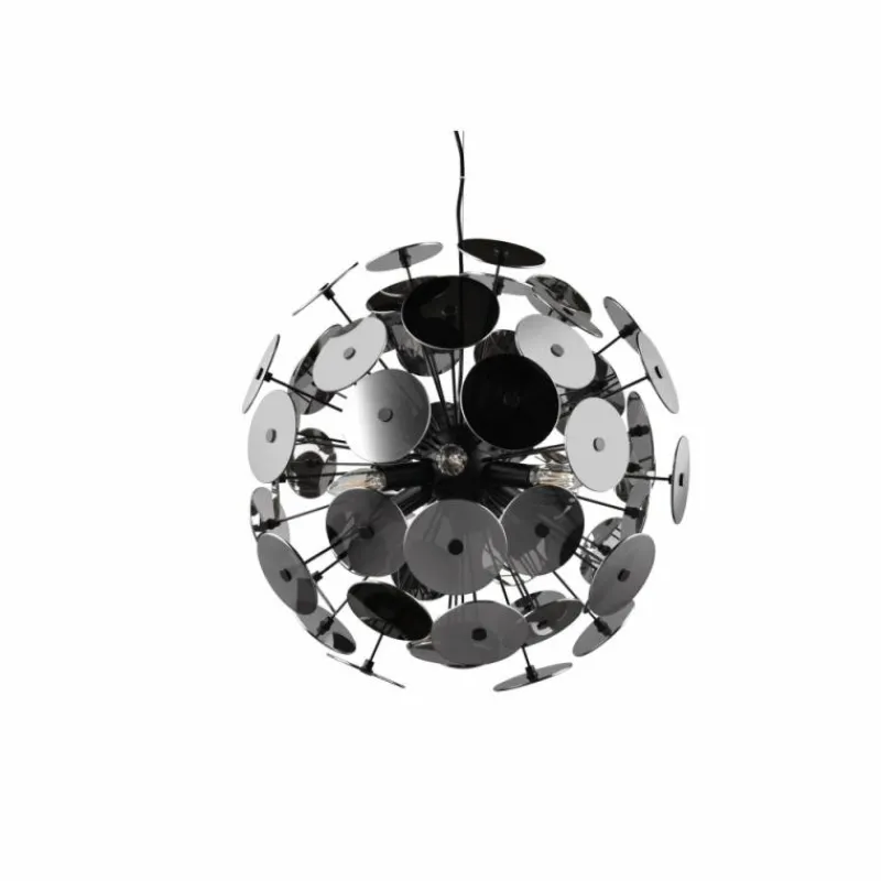 Luminaires Trio Suspension Trio Discalgo Noir, 6 lumières