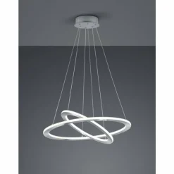 Luminaires Trio Suspension Trio Durban LED Nickel mat, 1 lumière* Suspensions