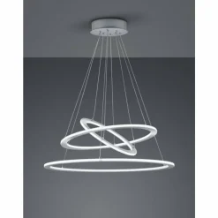 Luminaires Trio Suspension Trio Durban LED Nickel mat, 1 lumière* Éclairage Led