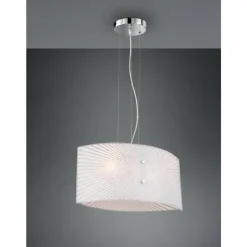 Luminaires Trio Suspension Trio Elisa Chrome, 2 lumières
