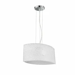 Luminaires Trio Suspension Trio Elisa Chrome, 2 lumières