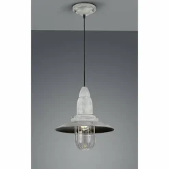 Lampes Industrielles-Luminaires Trio Suspension Trio FISHERMAN Gris, 1 lumière