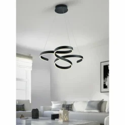 Lampes Industrielles-Luminaires Trio Suspension Trio Francis LED Anthracite, 1 lumière