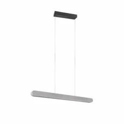 Luminaires Trio Suspension Trio Helios LED Aluminium brossé, 1 lumière* Éclairage Led