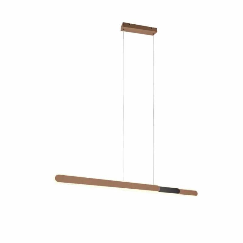 Luminaires Trio Suspension Trio Helios LED Brun, 1 lumière* Éclairage Led