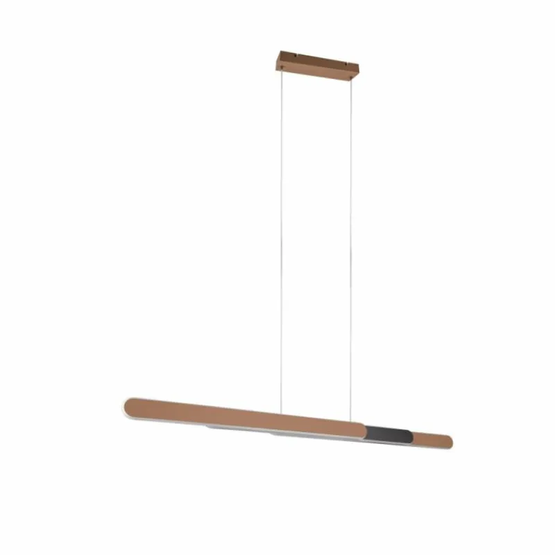 Luminaires Trio Suspension Trio Helios LED Brun, 1 lumière* Éclairage Led