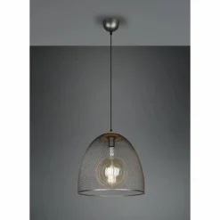 Luminaires Trio Suspension Trio Ivar Brun foncé, Nickel mat, 1 lumière* Suspensions