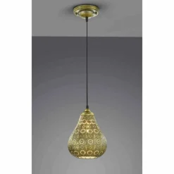 Lampe Turque-Luminaires Trio Suspension Trio JASMIN Laiton, 1 lumière