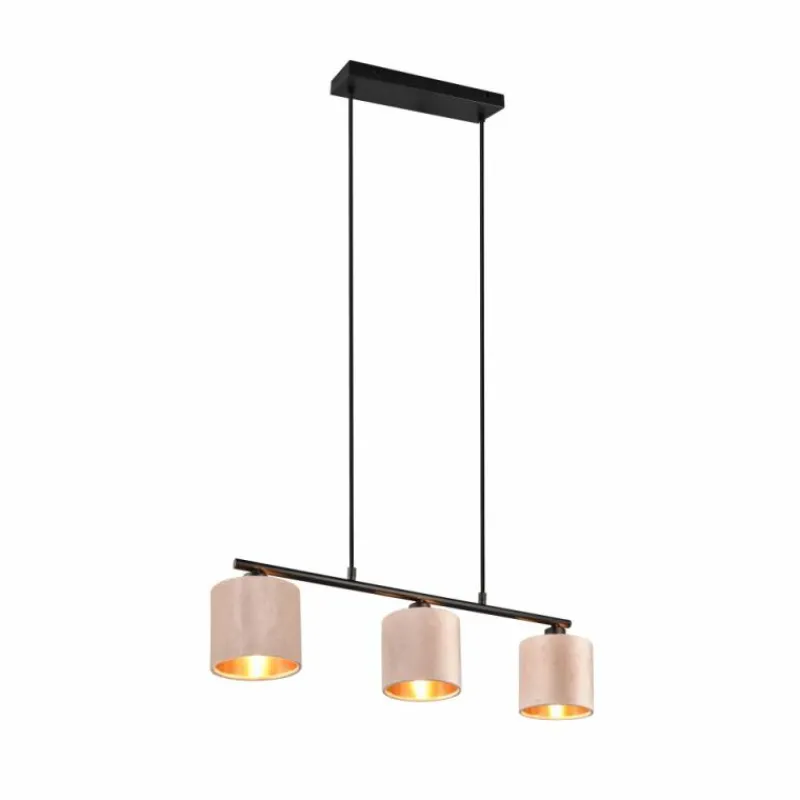 Luminaires Trio Suspension Trio JULIETA Noir, 3 lumières* Suspensions