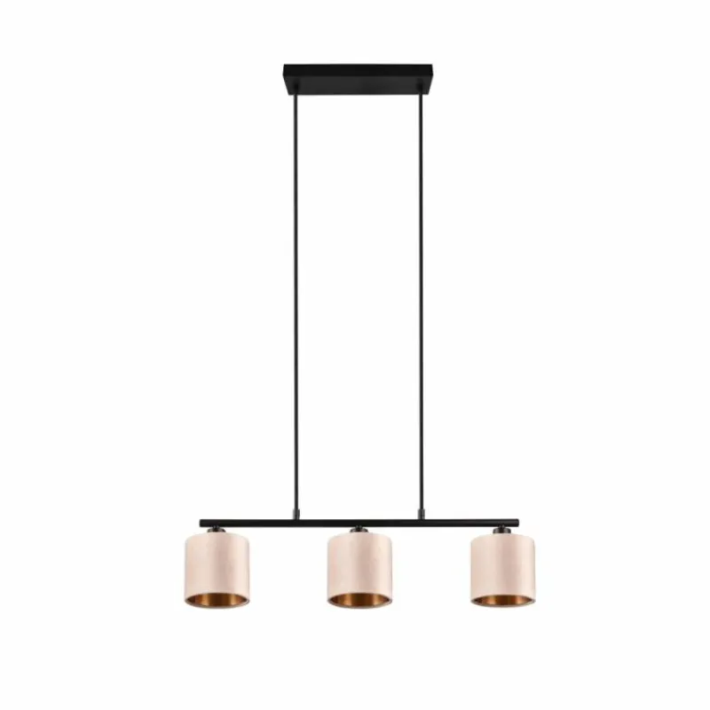 Luminaires Trio Suspension Trio JULIETA Noir, 3 lumières* Suspensions