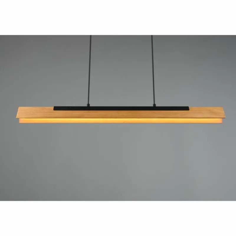 Lampes Vintages & Rétros-Luminaires Trio Suspension Trio Kerala LED Noir, 1 lumière