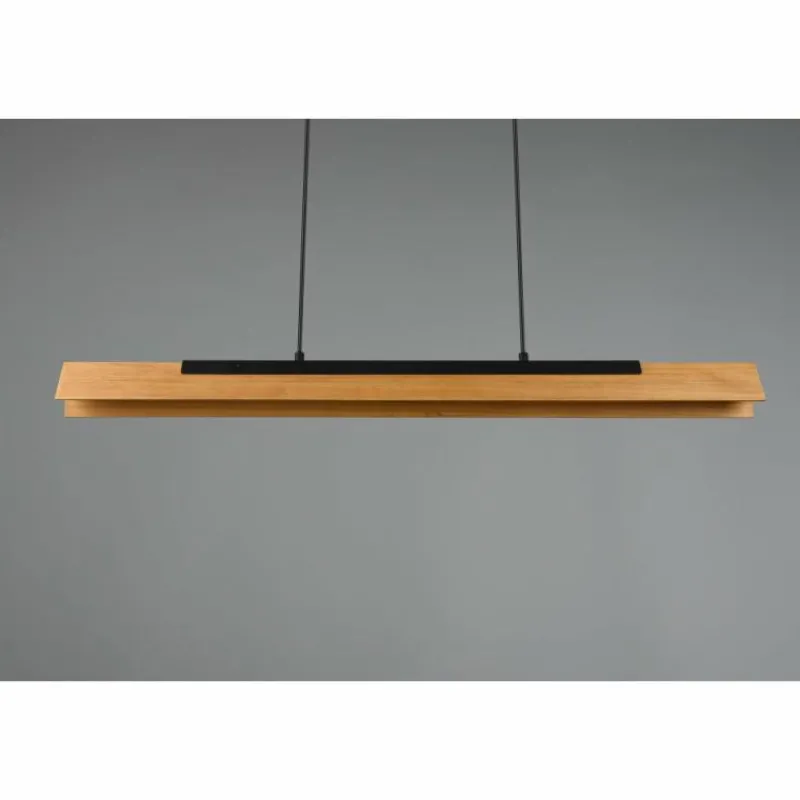 Lampes Vintages & Rétros-Luminaires Trio Suspension Trio Kerala LED Noir, 1 lumière