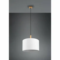 Lampes En Tissu-Luminaires Trio Suspension Trio Korba Brun, 1 lumière