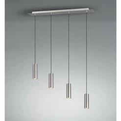 Luminaires Trio Suspension Trio Leuchten MARLEY Nickel mat, 4 lumières* Suspensions