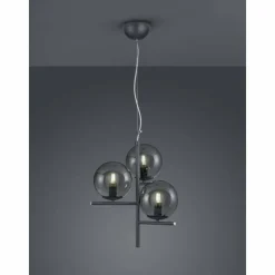 Luminaires Rustiques-Luminaires Trio Suspension Trio Leuchten PURE Anthracite, 3 lumières