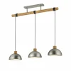 Lampes Vintages & Rétros-Luminaires Trio Suspension Trio Leuchten DELHI Nickel mat, 3 lumières