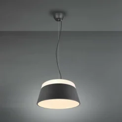 Luminaires Rustiques-Luminaires Trio Suspension Trio Leuchten BARONESS Anthracite, 3 lumières