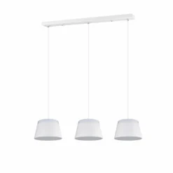 Luminaires Rustiques-Luminaires Trio Suspension Trio Leuchten BARONESS Blanc, 6 lumières