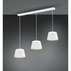 Luminaires Rustiques-Luminaires Trio Suspension Trio Leuchten BARONESS Blanc, 6 lumières