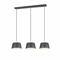 Luminaires Rustiques-Luminaires Trio Suspension Trio Leuchten BARONESS Anthracite, 6 lumières