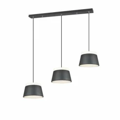 Luminaires Rustiques-Luminaires Trio Suspension Trio Leuchten BARONESS Anthracite, 6 lumières