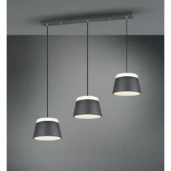 Luminaires Rustiques-Luminaires Trio Suspension Trio Leuchten BARONESS Anthracite, 6 lumières