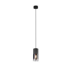 Luminaires Scandinaves-Luminaires Trio Suspension Trio Leuchten ROBIN Noir, 1 lumière
