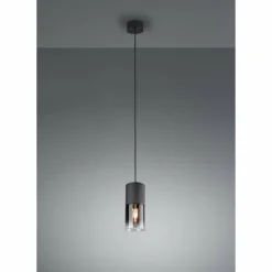 Luminaires Scandinaves-Luminaires Trio Suspension Trio Leuchten ROBIN Noir, 1 lumière