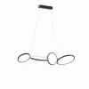 Luminaires Trio Suspension Trio Leuchten RONDO LED Noir, 1 lumière* Suspensions
