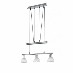 Luminaires Trio Suspension Trio LEVISTO LED Nickel mat, 3 lumières
