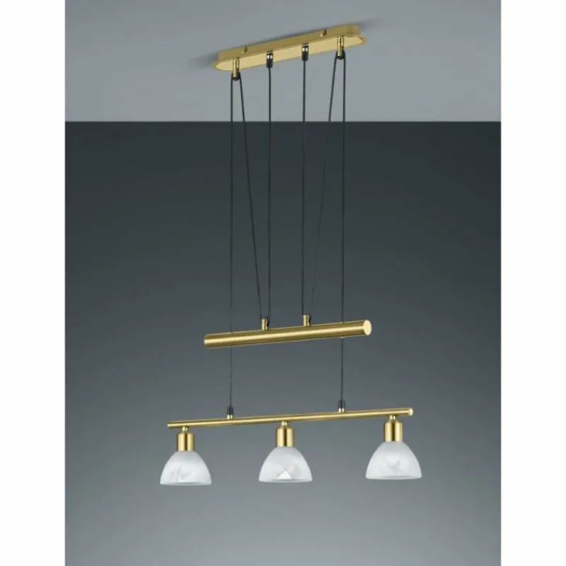 Luminaires Trio Suspension Trio LEVISTO LED Laiton, 3 lumières