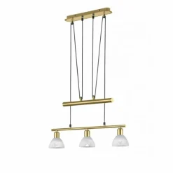 Luminaires Trio Suspension Trio LEVISTO LED Laiton, 3 lumières