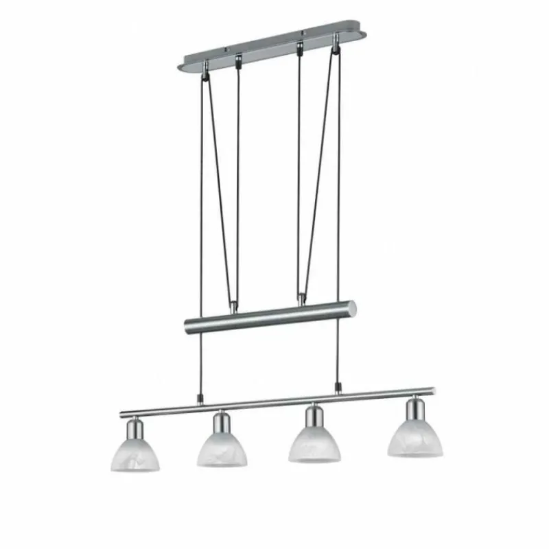 Luminaires Trio Suspension Trio LEVISTO LED Nickel mat, 4 lumières