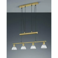 Luminaires Trio Suspension Trio LEVISTO LED Laiton, 4 lumières