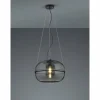 Luminaires Trio Suspension Trio Lorena Noir, 1 lumière