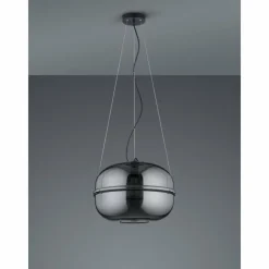 Luminaires Trio Suspension Trio Lorena Noir, 1 lumière