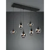 Luminaires Trio Suspension Trio Lumina Noir, 6 lumières